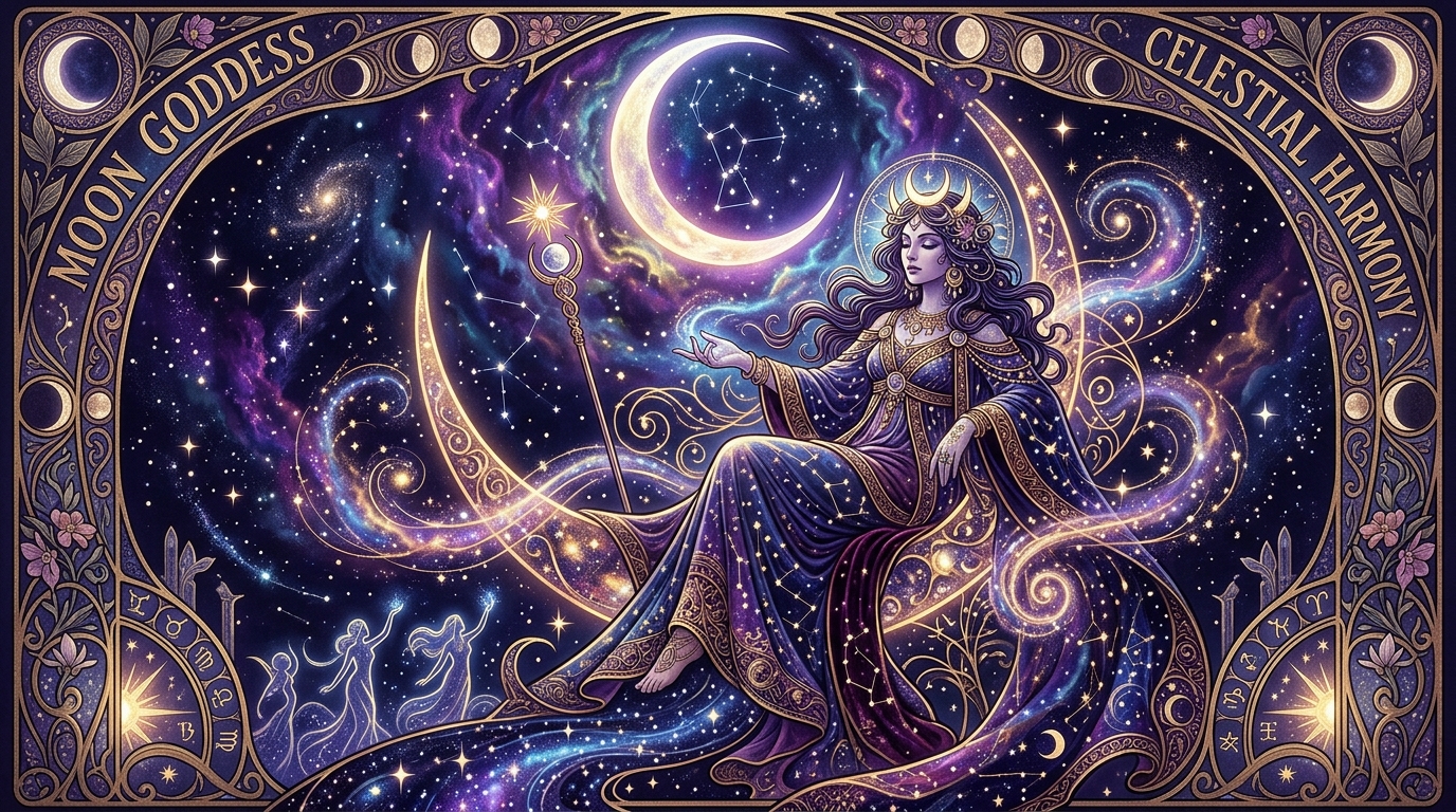 Moon Goddess Celestial Art